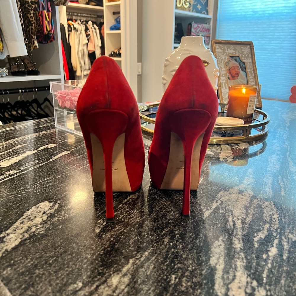 ❤️Red & Black YSL heels🖤 - Picture 5 of 13